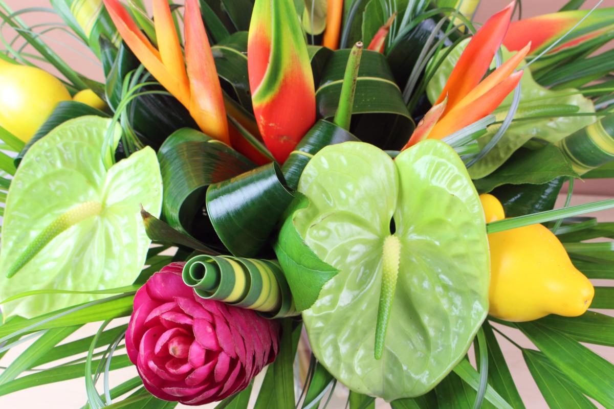 Bouquet de Fleurs Exotique Bora-Bora en Livraison - La Fontaine Fleurie