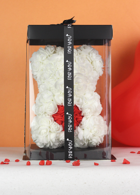 SAINT-VALENTIN - Ours en roses