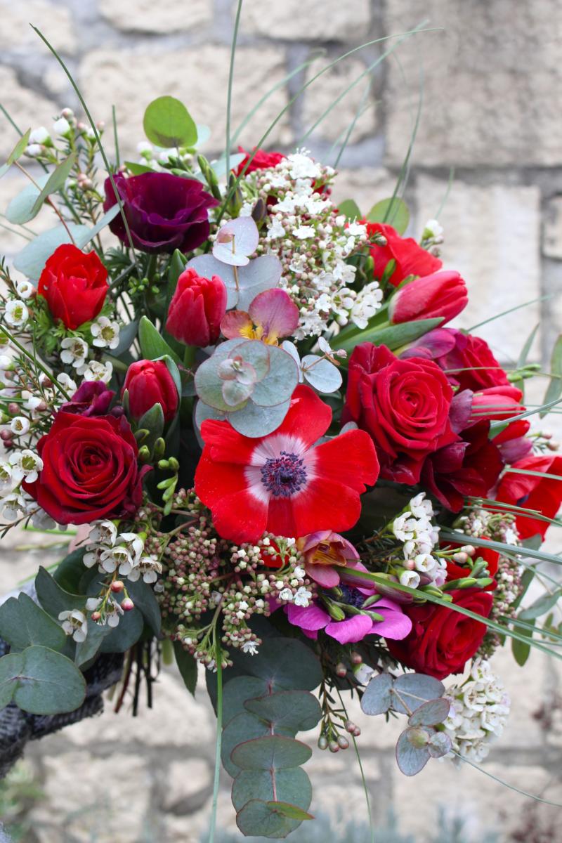 Bouquet de Fleurs d'Amour Paris - La Fontaine Fleurie