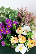 Fleurs artificielles pour cimetière - Carré fleuri