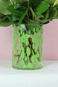 Vase léopard vert