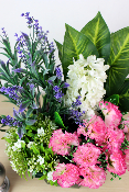 Fleurs artificielles pour cimetière - Coupe de plantes variées