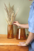Vase rétro orange