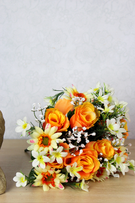 Fleurs artificielles pour cimetière - Bouquet de fleurs artificielles