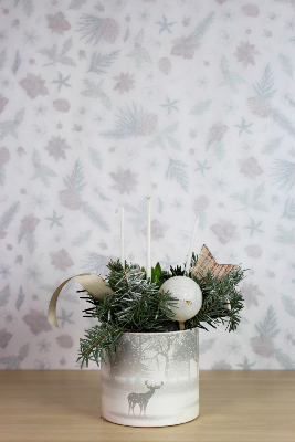 NOËL - Composition de jacinthes nature