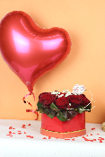 SAINT-VALENTIN - Cœur de rose