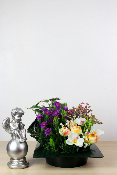 Fleurs artificielles pour cimetière - Carré fleuri