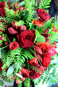 MADRID - Bouquet de fleurs rouge