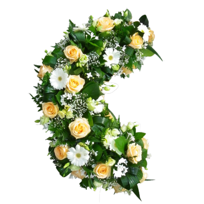 LUNA - Demi-lune de fleurs simple
