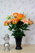 Fleurs artificielles pour cimetière - Cône de fleurs variées
