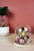 FLORE - Cloche de fleurs séchées
