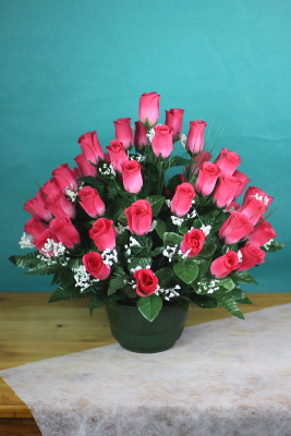 Fleurs artificielles pour cimetière - Coupe de roses