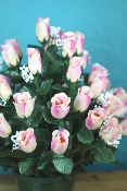 Fleurs artificielles pour cimetière - Coupe de roses