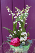 Composition avec brin de muguet