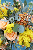 LISBONNE - Bouquet de fleurs jaune