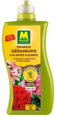 ENGRAIS LIQUIDE MASSO - Géraniums et plantes fleuries