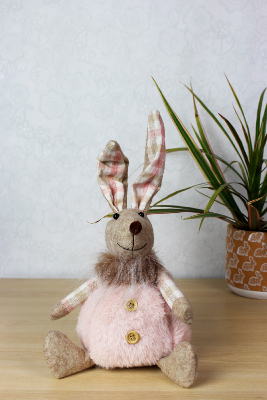 DÉCORATION DE PÂQUES - Lapin Rose