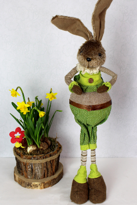 DÉCORATION DE PÂQUES - Peluche lapin