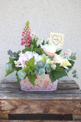 Fête des Mères - Composition de fleurs roses