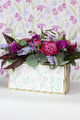 COMPOSITION DE FLEURS VIOLETTES
