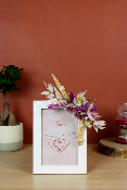 DÉCORATION - Cadre photo en fleurs séchées