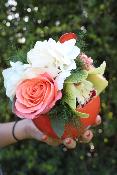 PÂQUES - Composition de fleurs (lapin)