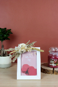 DÉCORATION - Cadre photo en fleurs séchées