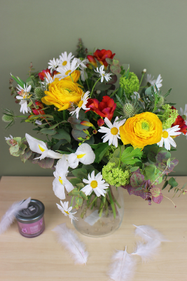 CHANTAL - Bouquet de fleurs champêtre 