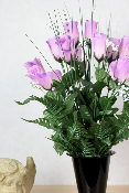 Fleurs artificielles pour cimetière - Cône de roses boutons