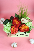 Fête des Mères - Composition de roses et hortensia