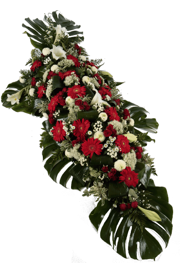 SONATE - Dessus de cercueil rouge et blanc