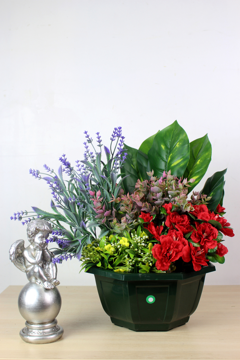 Coupe de Fleurs Artificielles pour Cimetière - La Fontaine Fleurie