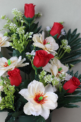 Fleurs artificielles pour cimetière - Coupe Magnolia
