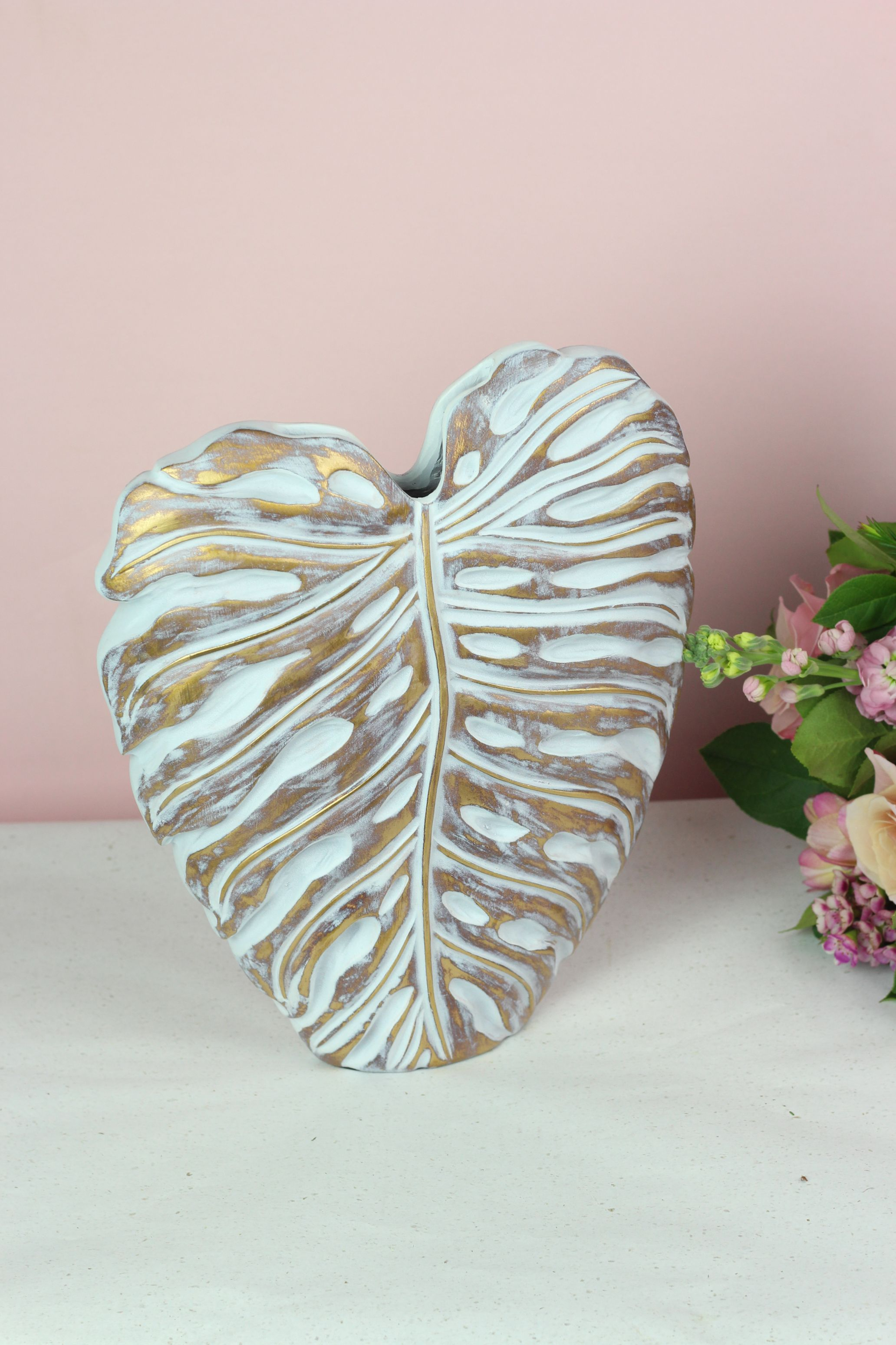 Vase feuille de monstera