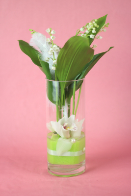 1er Mai - Composition de muguet et orchidée