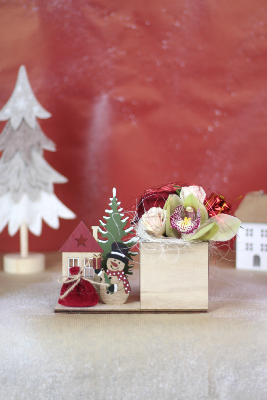 NOËL - Composition de roses