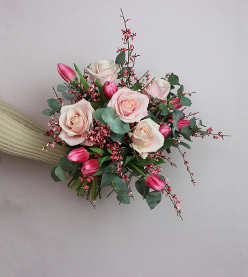 FLORENCE - Bouquet de fleurs de saison rose