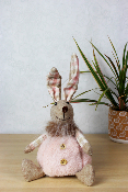 DÉCORATION DE PÂQUES - Lapin Rose