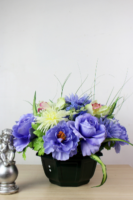 Fleurs artificielles pour cimetière - Coupe de fleurs variées