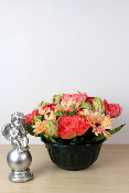 Fleurs artificielles pour cimetière - Coupe de renoncules et gerberas