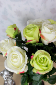 Fleurs artificielles pour cimetière - Cône de roses