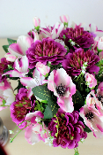 Fleurs artificielles pour cimetière - Coupe de freesias