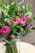VIENNE - Bouquet de saison rose