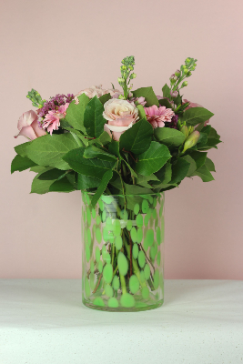 Vase léopard vert