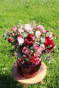 GABRIELLE - Bouquet de pivoines et roses de Paris