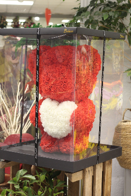 SAINT-VALENTIN - Ours en roses