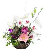 COMPOSITION D'ORCHIDÉES BLANCHES RARY