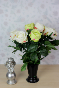 Fleurs artificielles pour cimetière - Cône de roses