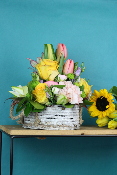 COMPOSITION DE FLEURS COLOREES