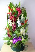 FÊTE DES MÈRES - Composition géante de fleurs variées (boîte à chapeau)